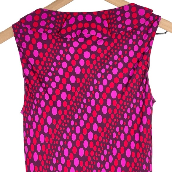 Boden Dress 12 LONG Vintage 90s Silk Maxi Slip Ruffle V Neck Sleeveless Pull On - Picture 5 of 12